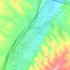 Cuarte de Huerva topographic map, elevation, terrain