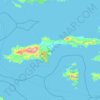 Datça topographic map, elevation, terrain