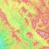 Mizhhiria Settlement Hromada topographic map, elevation, terrain