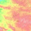 Zavkhan topographic map, elevation, terrain