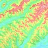 Cazes-Mondenard topographic map, elevation, terrain