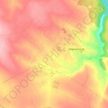 Chernelytsia topographic map, elevation, terrain