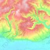 Allerston topographic map, elevation, terrain