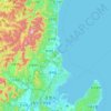 北区 topographic map, elevation, terrain