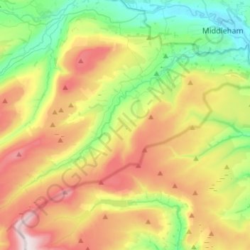 River Cover topographic map, elevation, terrain