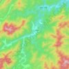 上土市镇 topographic map, elevation, terrain