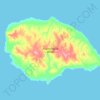 King Christian Island topographic map, elevation, terrain