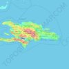 La Hispaniola topographic map, elevation, terrain