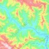 Mường Hung Commune topographic map, elevation, terrain