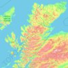 Highland topographic map, elevation, terrain