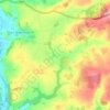 Humber topographic map, elevation, terrain