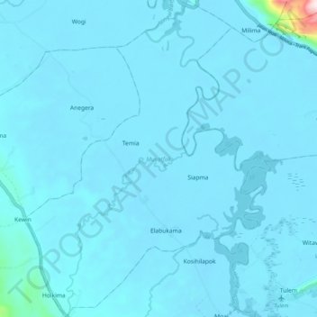 Musatfak topographic map, elevation, terrain