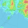 Kawatana topographic map, elevation, terrain