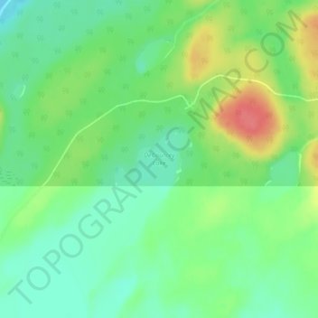 DeCourcey Lake topographic map, elevation, terrain