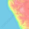 Skeleton Coast Park topographic map, elevation, terrain