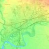 Samtredia topographic map, elevation, terrain