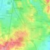 Cranbourne District topographic map, elevation, terrain