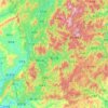 Qingyuan County topographic map, elevation, terrain