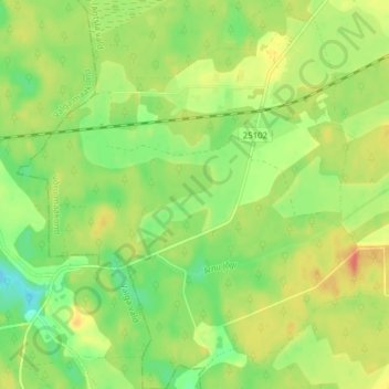 Anne küla topographic map, elevation, terrain