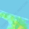 Stanhope Beach topographic map, elevation, terrain