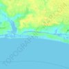 Oak Island topographic map, elevation, terrain