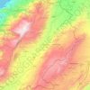 Baalbek-Hermel Governorate topographic map, elevation, terrain
