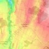 Goumoëns topographic map, elevation, terrain