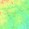 Catawba County topographic map, elevation, terrain