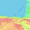 Mar Cantábrico topographic map, elevation, terrain