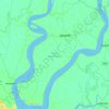 Barguna Sadar Subdistrict topographic map, elevation, terrain