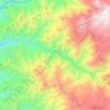 Antioquía topographic map, elevation, terrain