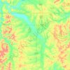 Alcorn County topographic map, elevation, terrain