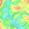 Trusham topographic map, elevation, terrain