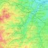 River Rea topographic map, elevation, terrain