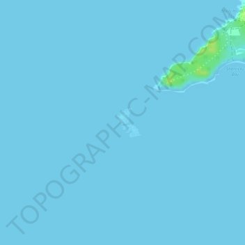Anguillita Island topographic map, elevation, terrain