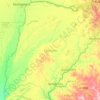 Corrientes topographic map, elevation, terrain