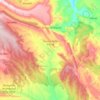 Segura de los Baños topographic map, elevation, terrain