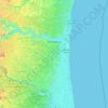 São Mateus topographic map, elevation, terrain