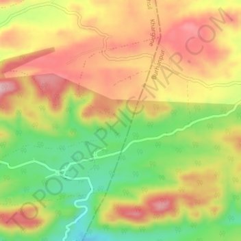 Sakar topographic map, elevation, terrain