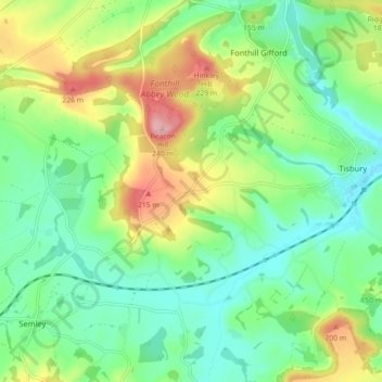 West Tisbury topographic map, elevation, terrain