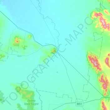 Breeza topographic map, elevation, terrain