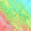 Provincia Sud Yungas topographic map, elevation, terrain