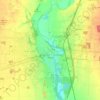 Piqua topographic map, elevation, terrain
