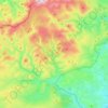 Alwinton topographic map, elevation, terrain