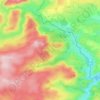 Harbottle topographic map, elevation, terrain