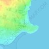 Rush topographic map, elevation, terrain