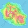 Académie de la Réunion topographic map, elevation, terrain