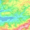 Le Faou topographic map, elevation, terrain