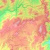 Lạc Dương District topographic map, elevation, terrain