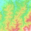 Hemşin topographic map, elevation, terrain